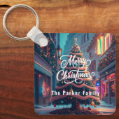 Personaliseer Kerstmis sleutelhanger (Voorkant)