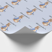 Personaliseer Kindernaam Peter Eerste Verjaardag Cadeaupapier (Hoek)