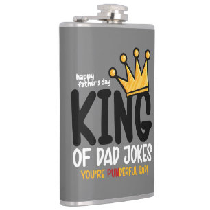 Personaliseer King of Dad grappen Heupfles