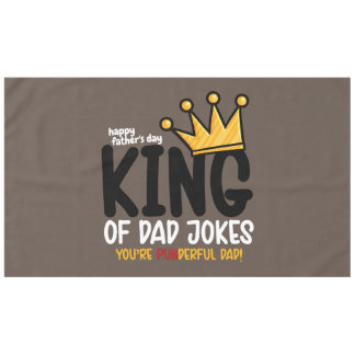 Personaliseer King of Dad grappen Tafelkleed