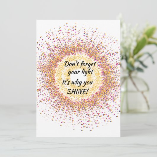 Personaliseer kleurrijk dat is waarom je Kaart SCH (Staand voorkant)