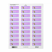 Personaliseer Kleurrijke Eenhoorn Glitter Etiket (Full Sheet)