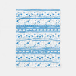 Personaliseer Labrador Guide Hondenverhaal Patroon Fleece Deken