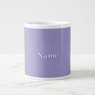 Personaliseer lavendel met naam extra grote beker