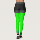 Personaliseer Leggings Neon Green Running Pants (Achterkant)