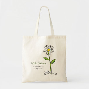 Personaliseer, Leraar Bedankt, Religieuze Bloem Tote Bag
