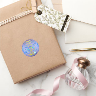 Personaliseer LIEFDE EN LICHT Chanoeka Gift Sticke Ronde Sticker