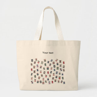Personaliseer Mahjong tegels (symbolen) grote canv Tote Bag