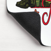 Personaliseer Marine Mam met Dog Label Muismat (Hoek)