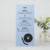 Personaliseer Menukaarten IJshockey thema Menu (Staand voorkant)