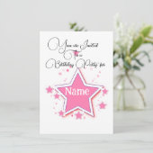 Personaliseer met een naam STAR Verjaardag Kaart (Staand voorkant)