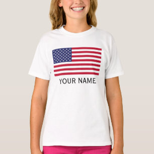 Personaliseer met je naam Nederland Verenigde Stat T-shirt