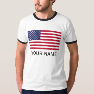 Personaliseer met je naam USA Verenigde Staten T-shirt