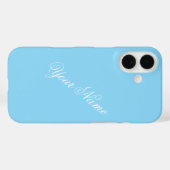 Personaliseer met Jouw naam Blue Case-Mate iPhone Case (Achterkant (horizontaal))