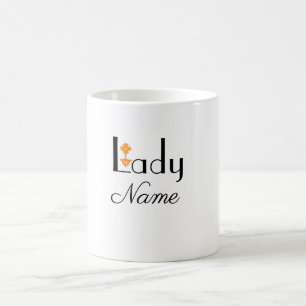 Personaliseer met naam LADY Cadeau Koffiemok