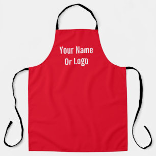 Personaliseer met naam of Logo Bright Red Schort