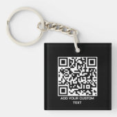 Personaliseer met QR Code voor een Modern Touch Sleutelhanger (voorkant)