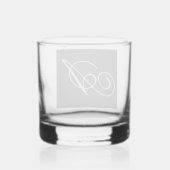 Personaliseer met uw Initiaal Whisky Glas (Achterkant)