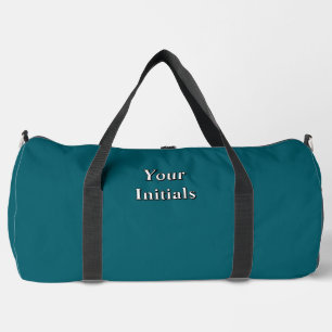 Personaliseer met uw initialen Turquoise Plunjezak