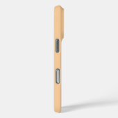 Personaliseer met uw Monogram Peach Case-Mate iPhone Case (Achterkant / Rechts)