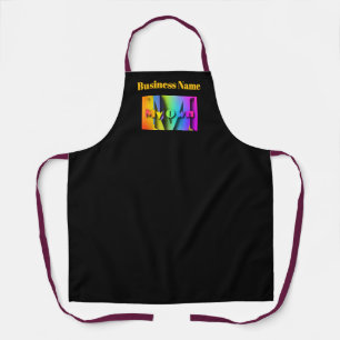 Personaliseer Mijn Eigen Cafe Coffeeshop Zwart Schort