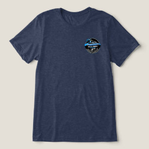 Personaliseer Mobile Car Wash Detailing Blue Busin Tri-Blend Shirt