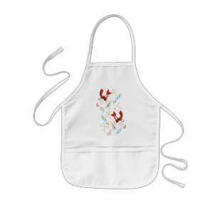 Personaliseer Modern Fox Woodland Pattern Kinder Schort