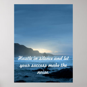 Personaliseer Motivatie Oceaan Succes Poster