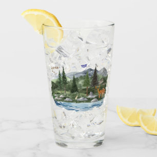 Personaliseer Mountain High Wildlife Glas