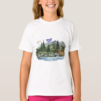 Personaliseer Mountain High Wildlife T-shirt