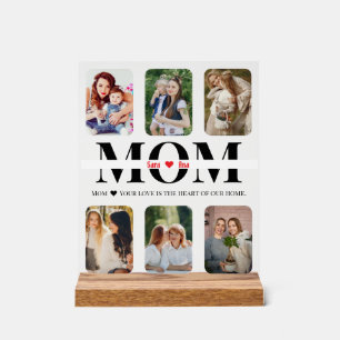 Personaliseer Mum ♥ Acryl Teken met Aangepaste Fot Bord