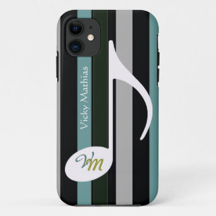 Personaliseer muzieknotstrepen iPhone 11 hoesje