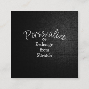 Personaliseer of Creëer vanaf Scratch - Vierkante Visitekaartje