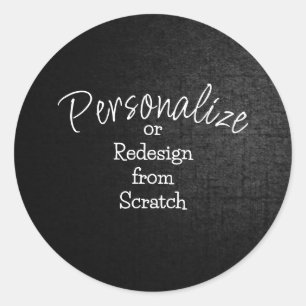 Personaliseer of maak helemaal opnieuw - ronde sticker