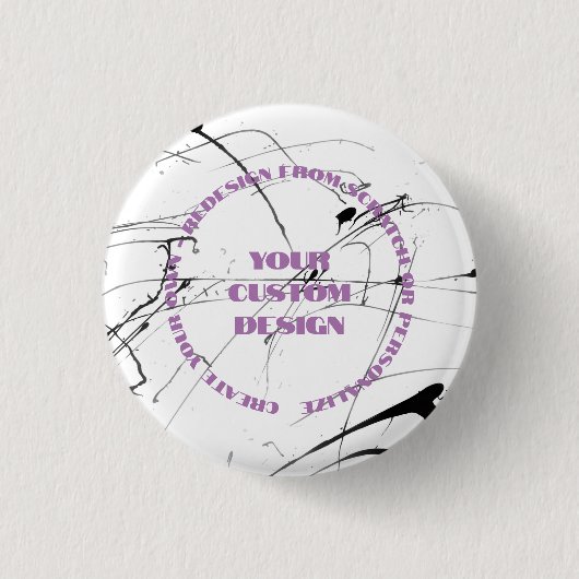 Personaliseer of volledig herontwerp van Scratch: Ronde Button 3,2 Cm (Voorkant)