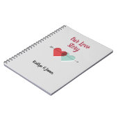 Personaliseer ons liefdesverhaal notitieboek (Linkerzijde)