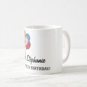 Personaliseer onze 50e verjaardag ballon Mok (Voorkant rechts)