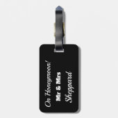 Personaliseer. Op huwelijksreis! Bagagelabel (Achterkant verticaal)