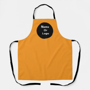Personaliseer Oranje Logo Schort