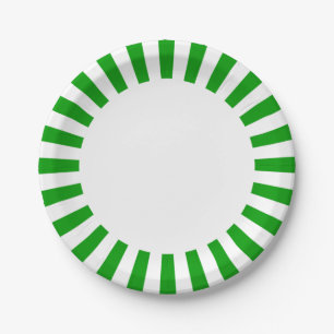 Personaliseer Papier bord groene en witte strepen