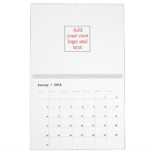 Personaliseer, pas aan, Creëer uw eigen, Sjabloon Kalender