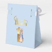 Personaliseer Peter de Konijn Naam Kind Geboorte D Bedankdoosjes (Achterkant)
