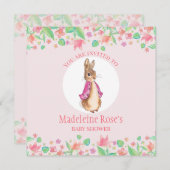 Personaliseer Peter de konijn U bent uitgenodigd Kaart (Voorkant / Achterkant)