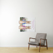 Personaliseer Peter en Flopsy Baby shower Klein Wandkleed (In Situ (horizontaal))