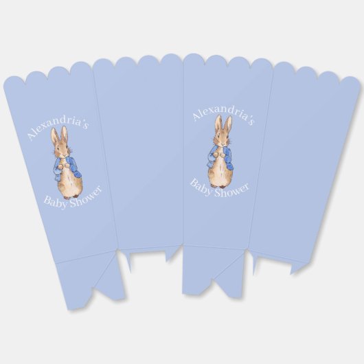 Personaliseer Peter het konijn Baby shower Bedankdoosjes (Ongevouwen)