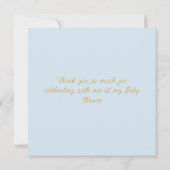 Personaliseer Peter het konijn Baby shower Dank u Bedankkaart (Achterkant)