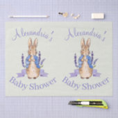 Personaliseer Peter het Konijn Baby shower Tissuepapier (Craft)