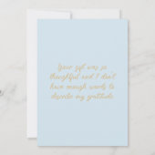 Personaliseer Peter het konijn Dank u Bedankkaart (Achterkant)