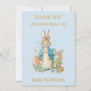 Personaliseer Peter het konijn Dank u Bedankkaart