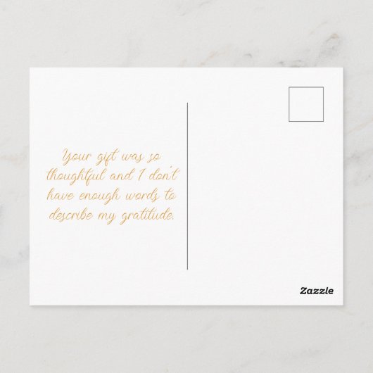 Personaliseer Peter het konijn Dank u Briefkaart (Achterkant)